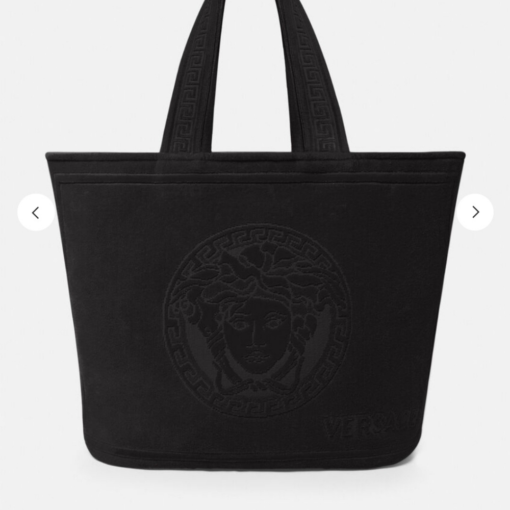 Authentic Versace Medusa Terry Cloth Tote Bag